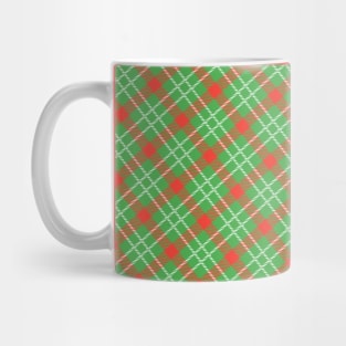 Festive Tartan Charm - Classic Plaid Pattern Mug